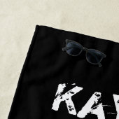 Groene ja ik ruik als een paard op maat strandlaken (In situ)