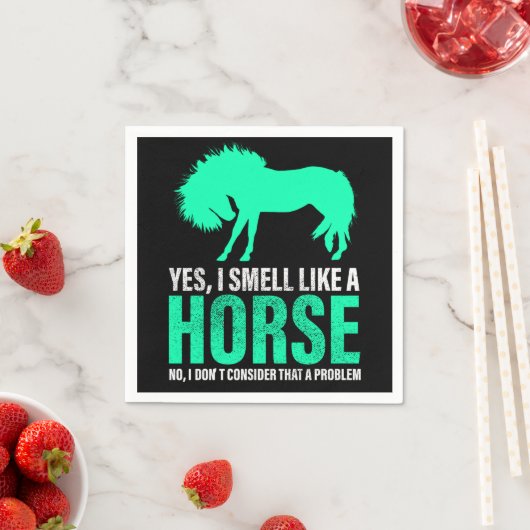 Groene ja, ik ruik als een paard servet (Insitu)