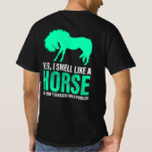 Groene ja, ik ruik als een paard t-shirt (Achterkant)