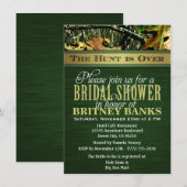 Groene jachtCamo Bridal Shower-uitnodigingen Kaart (Voorkant / Achterkant)