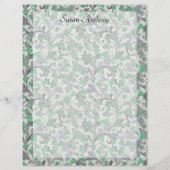 groene jachtwijnen die groeien op het papier van  (Achterkant)