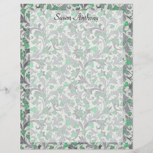  groene jachtwijnen die groeien op het papier van  (Achterkant)