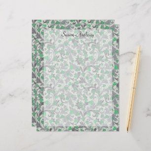 groene jachtwijnen die groeien op het papier van