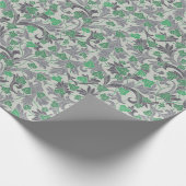 groene jachtwijnen die op Trellis groeien Cadeaupapier (Hoek)