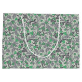  groene jachtwijnen die op Trellis groeien Groot Cadeauzakje (Achterkant)