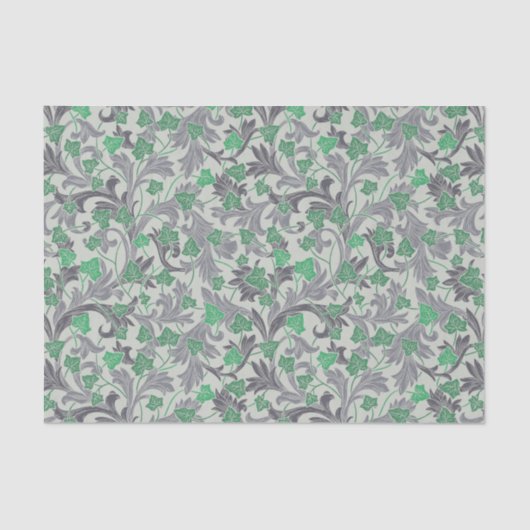 groene jachtwijnen die op Trellis groeien Tissuepapier (Voorkant)