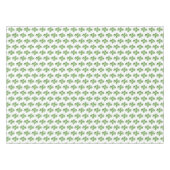 Groene Jade Boombladeren op Wit Tafelkleed (Voorkant (Horizontaal))