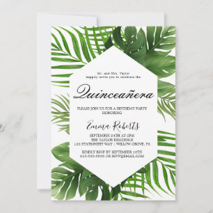 Groene Jager Groene Quinceañera Kaart
