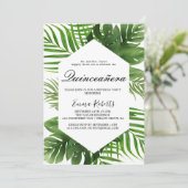 Groene Jager Groene Quinceañera  Kaart (Staand voorkant)