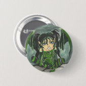 groene jaloezie ronde button 5,7 cm (Voorkant /achterkant)