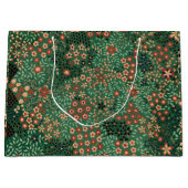 Groene Japanse bloem achtergrond traditionele flor Groot Cadeauzakje (Voorkant)