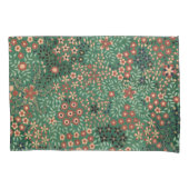 Groene Japanse bloem achtergrond traditionele flor Kussensloop (Voorkant)