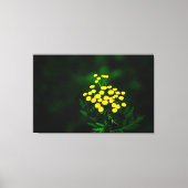 Groene jas met gouden Buttonnen Canvas Afdruk (Voorkant)