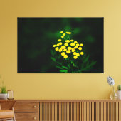 Groene jas met gouden Buttonnen Canvas Afdruk (Insitu (Woonkamer))