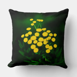 Groene jas met gouden knopen kussen