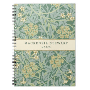 Groene Jasmine Botanische Patroon Notitieboek