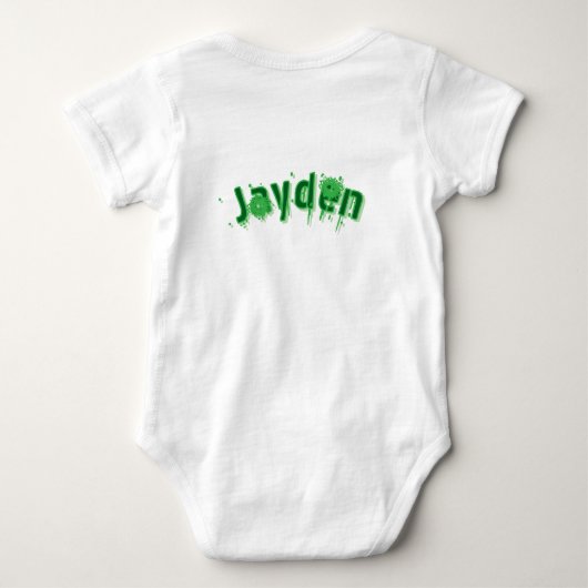 Groene Jayden Naam, Romper (Achterkant)
