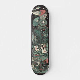 Groene Joker Monster Videogame Persoonlijk Skateboard