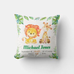 Groene jongens kinderkamer Jungle Safari cadeau vo Kussen