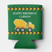Groene Jongens Verjaardag Party Cement Mixer Truck Blikjeskoeler (Achterkant)
