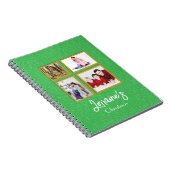 Groene Joyoux Noel fotoboek Notitieboek (Rechterzijde)