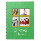Groene Joyoux Noel fotoboek Notitieboek (Voorkant)