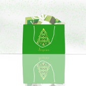 Groene Joyoux Noel Gift Bag Groot Cadeauzakje