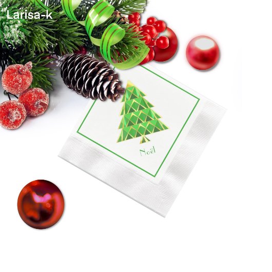 Groene Joyoux Noel Papier servet