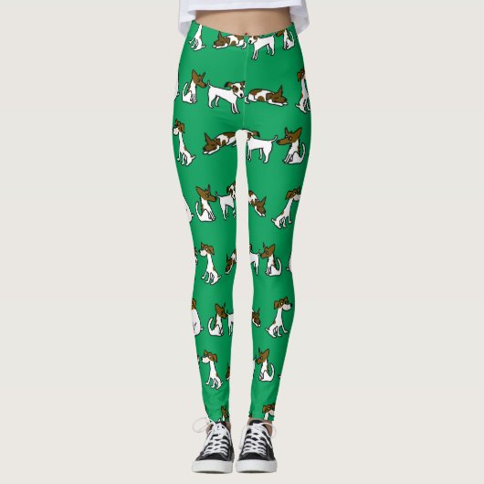 Groene JRT broekjes Leggings (Voorkant)