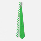 Groene Jumbo Stippen Custom Necktie Stropdas (Achterkant)