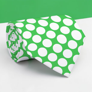 Groene Jumbo Stippen Custom Necktie Stropdas