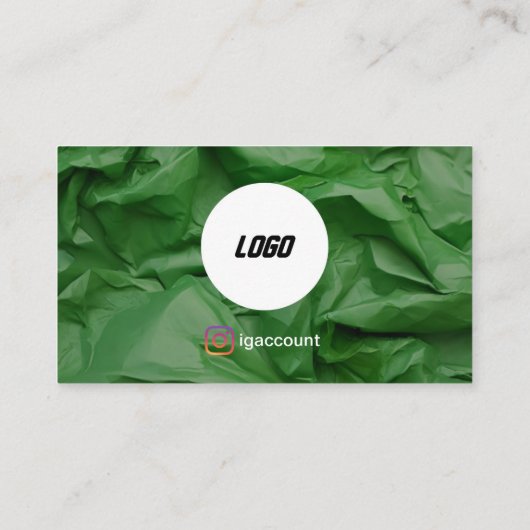 Groene junkverwijdering visitekaartje (Achterkant)