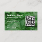 Groene junkverwijdering visitekaartje (Voorkant)