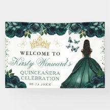 Groene jurk donkere huid Prinses bloemrijke Quince