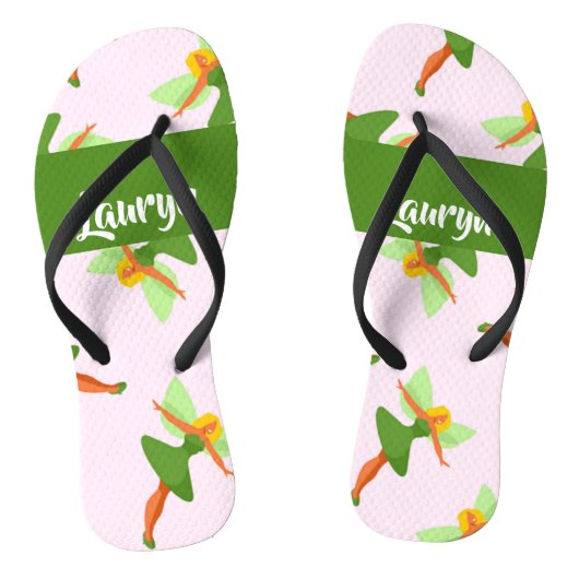 Groene jurk met mode teenslippers (Voetbed)