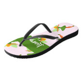 Groene jurk met mode teenslippers (Schuin)