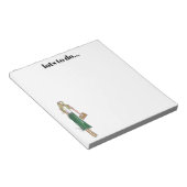 Groene jurk notitieblok (Schuin)