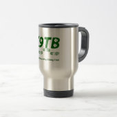 Groene K9TB-Logo reismuis Reisbeker (Voorkant rechts)