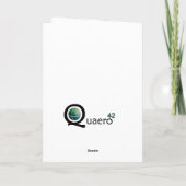 (Groene) kaars Feestdagen Kaart (Achterkant)