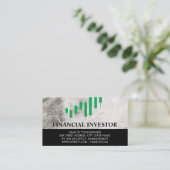 Groene Kaarsenhouders | Marmer Visitekaartje (Staand voorkant)