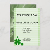 Groene kaart met het omgekeerde op de achterzijde (Voorkant / Achterkant)