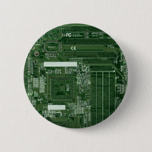 Groene kaart ronde button 5,7 cm