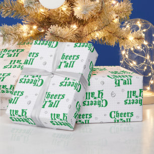 Groene kaas Y'all-omslagpapier Cadeaupapier
