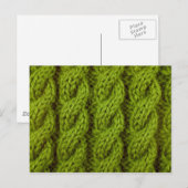 Groene kabelbrei briefkaart (Voorkant / Achterkant)