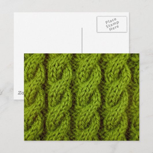 Groene kabelbrei briefkaart (Voorkant / Achterkant)