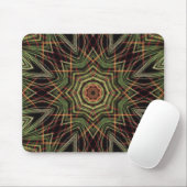 Groene Kaleidoscoop Muismat (Met muis)