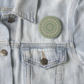 Groene Kaleidoscoop Ronde Button 5,7 Cm (In situ)