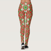 Groene Kaleidoscopen Leggings (Achterkant)