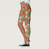 Groene Kaleidoscopen Leggings (Links)