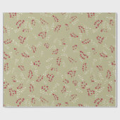 Groene, kalkhoudende bladeren van de boomgaard cadeaupapier (Vlak)